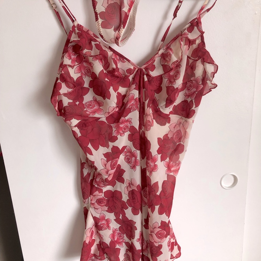 Je Tadore Rose Lingerie Sz M